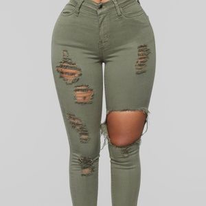 Fashion Nova Distressed Jeans
